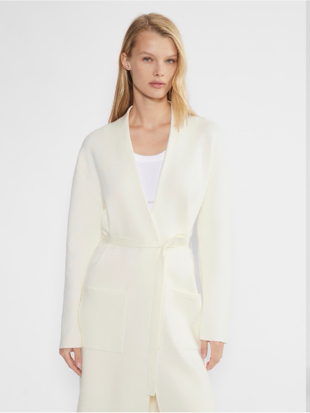 Babaton Ivory Long Knit Robe - Picture 3 of 7
